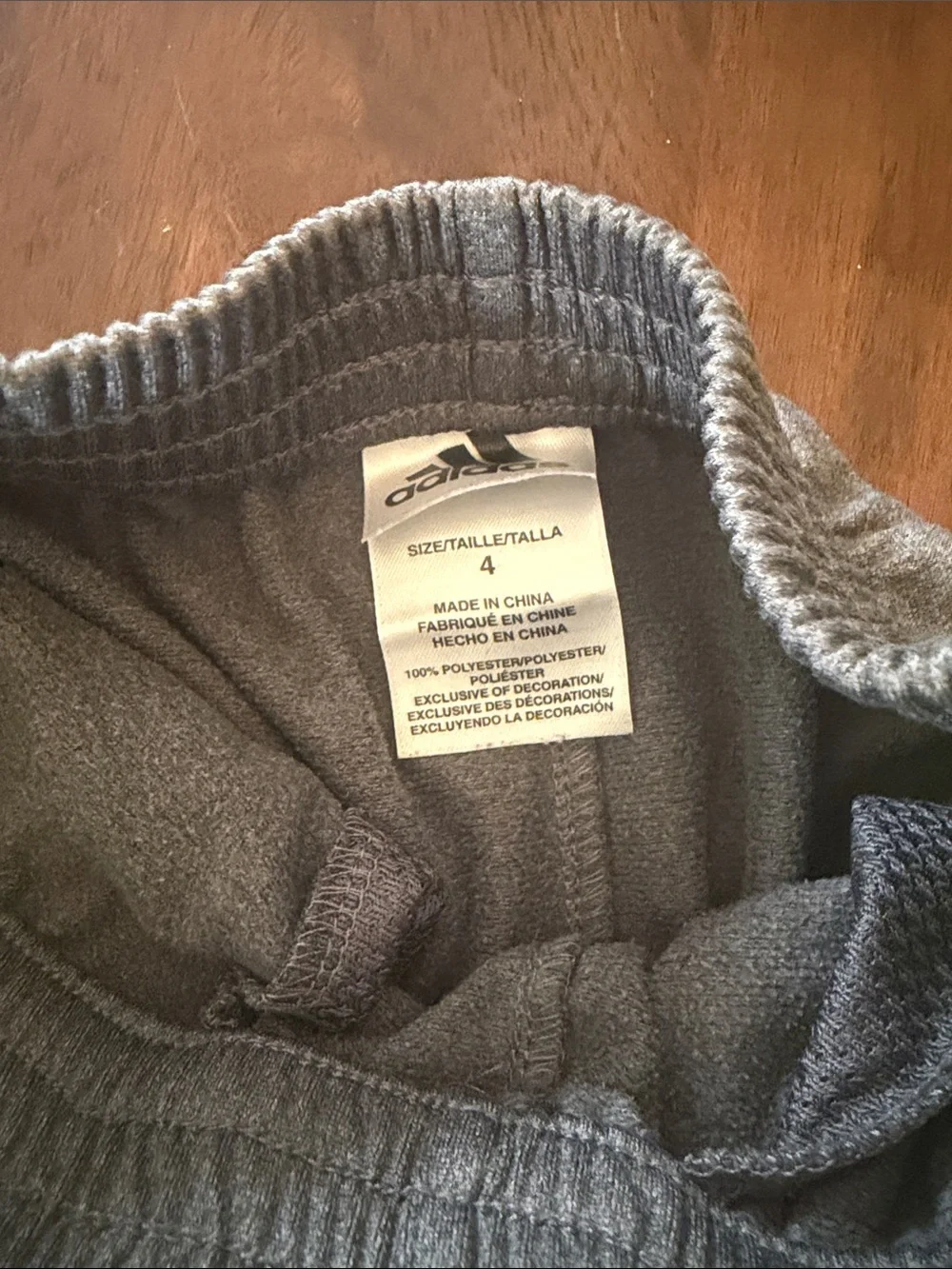 adidas Gray Sweatpants with Neon Yellow Stripes